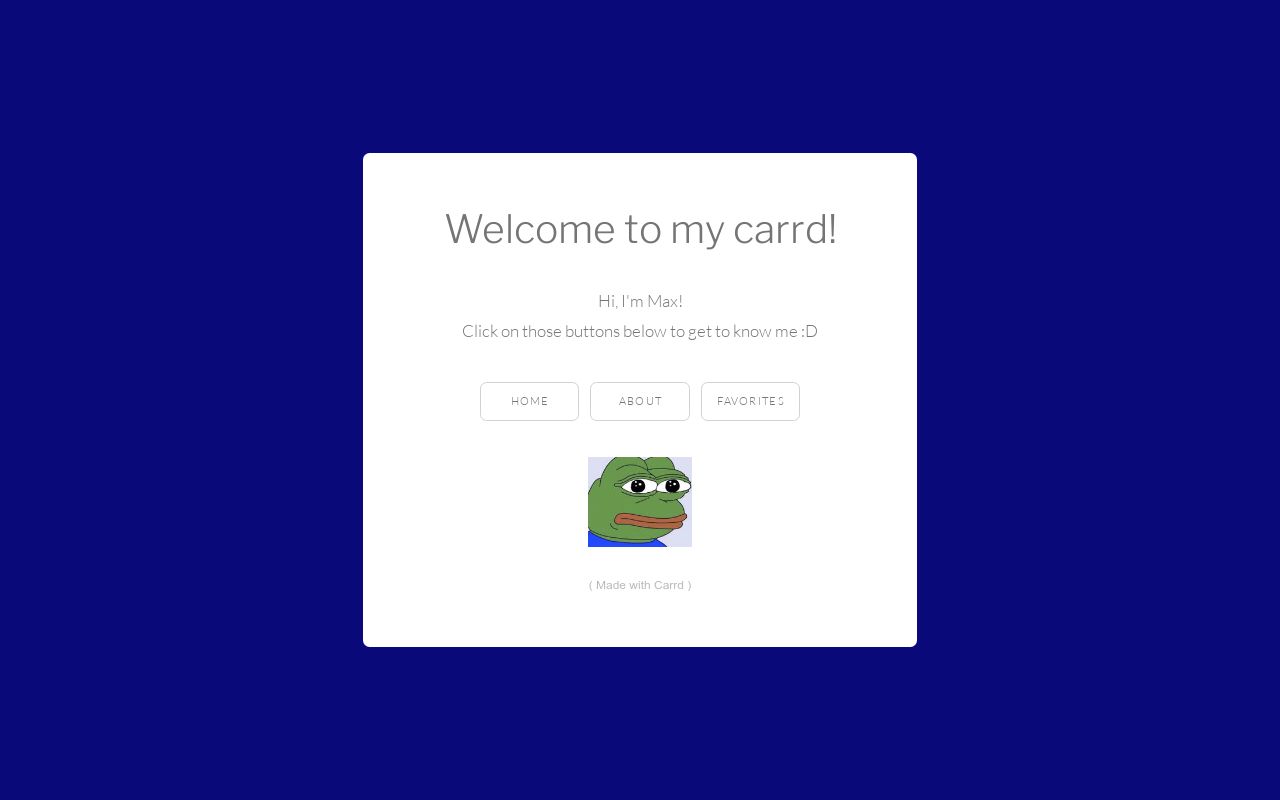 Carrd profile picture for @strolling